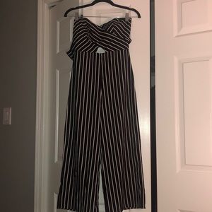 Striped Cut Out Jumpsuit